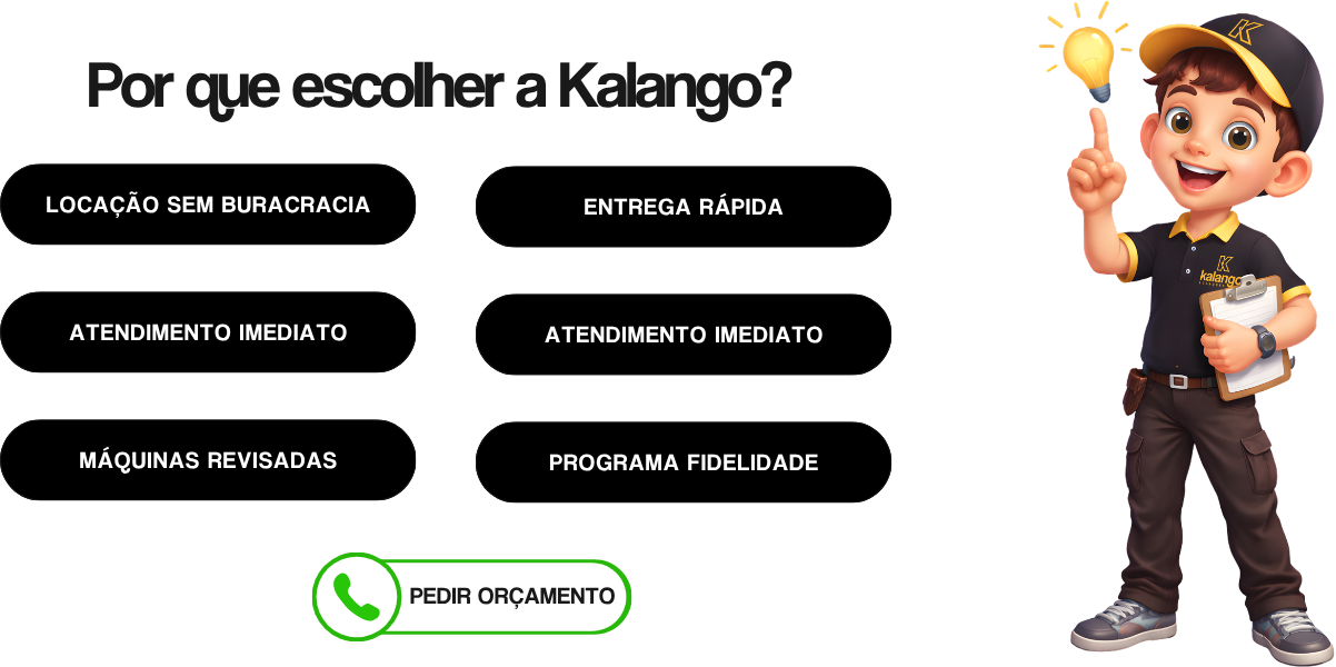 Mascote Kalango Trabalhador de Obra